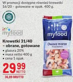 Makro Krewetki 31/40 - obrane, gotowane myfood oferta