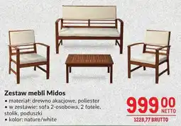 Makro Zestaw mebli ogrodowych Midas oferta