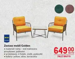 Makro Zestaw mebli ogrodowych Golden oferta