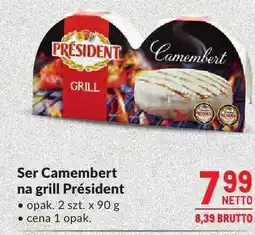 Makro Ser Camembert na grill Président oferta