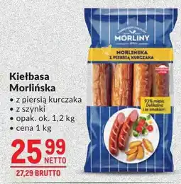 Makro Kiełbasa Morlińska z piersia kurczaka z szynki oferta
