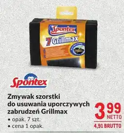 Makro Zmywak szorstki do usuwania uporczywych zabrudzeń Grillmax Spontex oferta