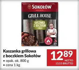 Makro Kaszanka grillowa z boczkiem Sokołów oferta