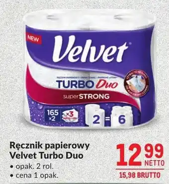 Makro Ręcznik papierowy Velvet Turbo Duo oferta