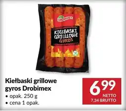 Makro Kiełbaski grillowe gyros Drobimex oferta