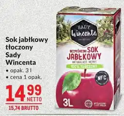 Makro Sok jabłkowy tłoczony Sady Wincenta oferta