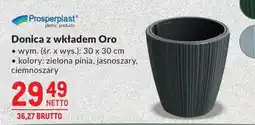Makro Donica z wkładem Oro wym. (śr. x wys.): 30 x 30 cm kolory: zielona pinia, jasnoszary, ciemnoszary oferta