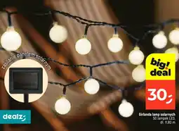 Dealz Girlanda lamp solarnych 50 lampek LED oferta