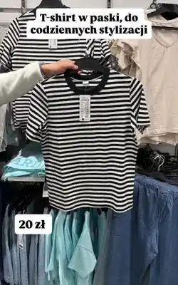 Pepco T-shirt w paski damski oferta