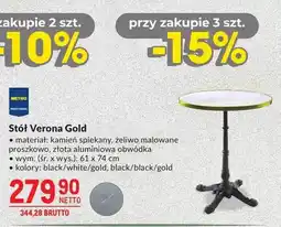 Makro Stół Verona Gold oferta