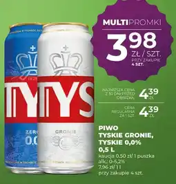 Duży Ben Piwo Tyskie Gronie, Tyskie 0,0% oferta