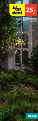Dealz Stojąca lampa solarna z efektem sztucznych ogni oferta