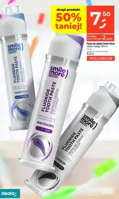 Dealz Pasta do zębów Smile More różne rodzaje oferta