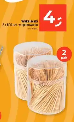 Dealz Wykałaczki 2 x 500 szt. w opakowaniu oferta