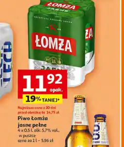 Auchan Piwo Łomża oferta
