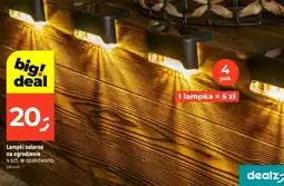 Dealz Lampki solarne na ogrodzenie 4 szt. w opakowaniu oferta