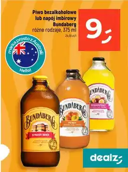 Dealz Piwo bezalkoholowe lub napój imbirowy Bundaberg różne rodzaje oferta