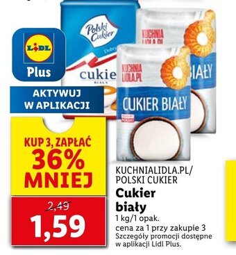 Lidl Cukier biały 1kg oferta