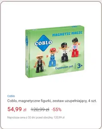 Coblo, magnetyczne figurki, zestaw uzupełniający, 4 szt