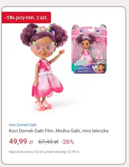 Smyk Koci Domek Gabi Film, Modna Gabi, mini laleczka oferta