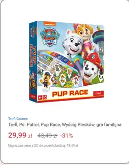Smyk Trefl, Psi Patrol, Pup Race, Wyścig Piesków, gra familijna oferta
