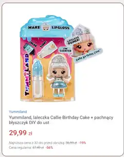 Smyk Yummiland, laleczka Callie Birthday Cake + pachnący błyszczyk DIY do ust oferta