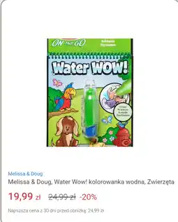 Smyk Melissa & Doug, Water Wow! kolorowanka wodna, Zwierzęta oferta