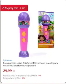 Smyk Dora poznaje świat, Rainforest Microphone, interaktywny mikrofon z efektami dźwiękowymi oferta