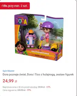 Smyk Dora poznaje świat, Dora i Tico z hulajnogą, zestaw figurek oferta