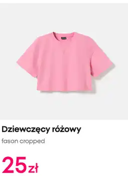 Pepco Dziewczęcy różowy fason cropped oferta