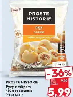 Kaufland Pyzy z mięsem PROSTE HISTORIE 450 g opakowanie oferta
