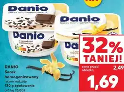 Kaufland Serek homogenizowany różne rodzaje 130 g opakowanie Danio oferta