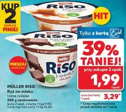 Kaufland Ryż na mleku różne rodzaje 200 g opakowanie MÜLLER RISO oferta