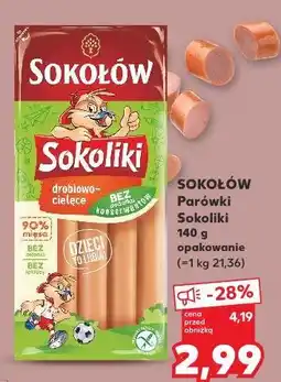 Kaufland SOKOŁÓW Parówki Sokoliki 140 g opakowanie oferta
