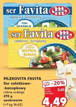Kaufland MLEKOVITA FAVITA Ser sałatkowo-kanapkowy oferta