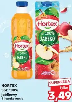Kaufland HORTEX Sok 100% jabłkowy 1 l opakowanie oferta