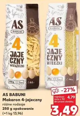 Kaufland Makaron 4-jajeczny różne rodzaje oferta