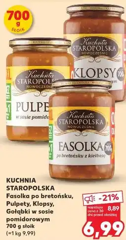 Kaufland Fasolka po bretońsku, Pulpety, Klopsy, Gołąbki w sosie pomidorowym oferta