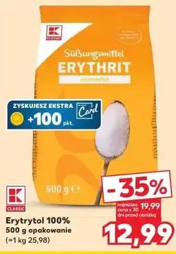 Kaufland Erytrytol 100% 500 g opakowanie oferta