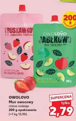Kaufland OWOLOVO Mus owocowy różne rodzaje oferta