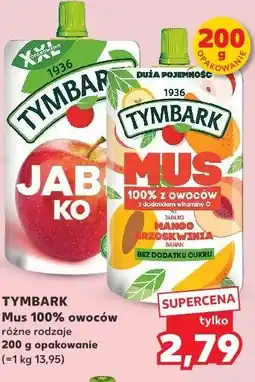 Kaufland TYMBARK Mus 100% owoców różne rodzaje oferta