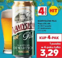 Kaufland NAMYSŁÓW PILS Piwo 6% alk. 4 x 0,5 l puszka oferta