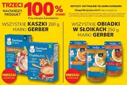 Kaufland WSZYSTKIE KASZKI 200g, obiadki w słoikach 250g MARKI GERBER oferta