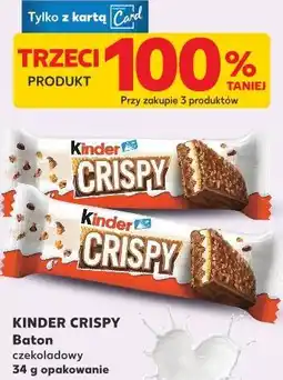 Kaufland Baton czekoladowy KINDER CRISPY oferta