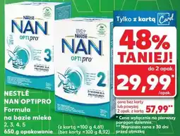 Kaufland NESTLÉ NAN OPTIPRO Formuła na bazie mleka oferta