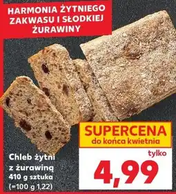 Kaufland Chleb żytni z żurawiną 410 g sztuka oferta