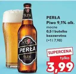 Kaufland PERŁA Piwo 9,1% alk. mocne 0,5 l butelka bezzwrotna oferta