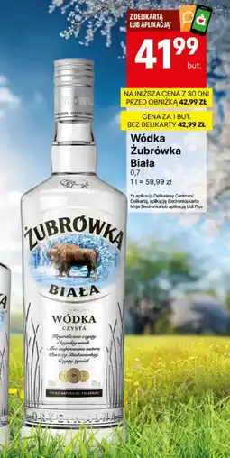 Delikatesy Centrum Wódka Żubrówka oferta