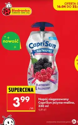 Biedronka Napój niegazowany jeżyna-malina oferta