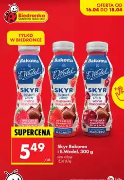 Biedronka Jogurt pitny wiśnia stracciatella oferta